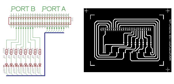 Schema zapojeni LED diod